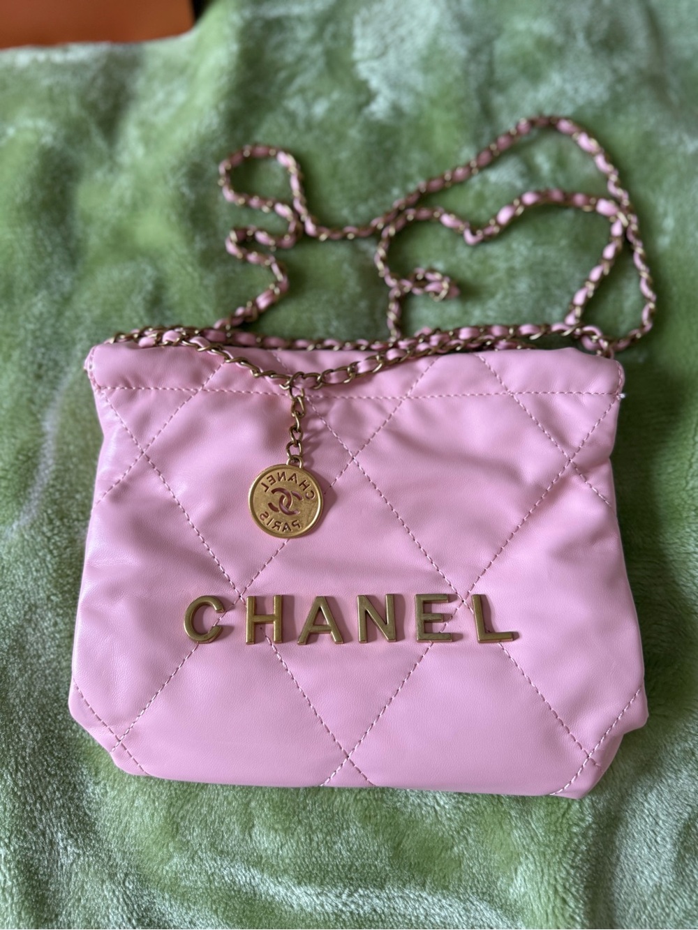 Chanel 22 Bag Mini Trash Bag Chain Shoulder Crossbody Bag Women